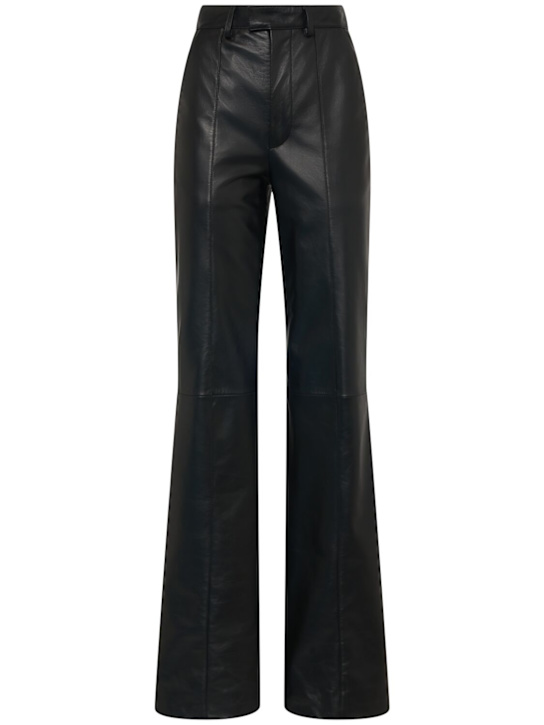 Giuseppe Di Morabito: Leather flared pants