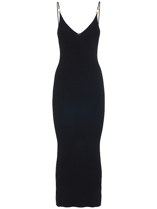 Versace - Robe midi en maille de viscose stretch