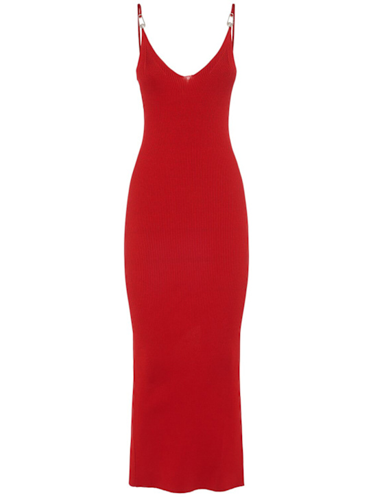 Versace - Robe midi en maille de viscose stretch