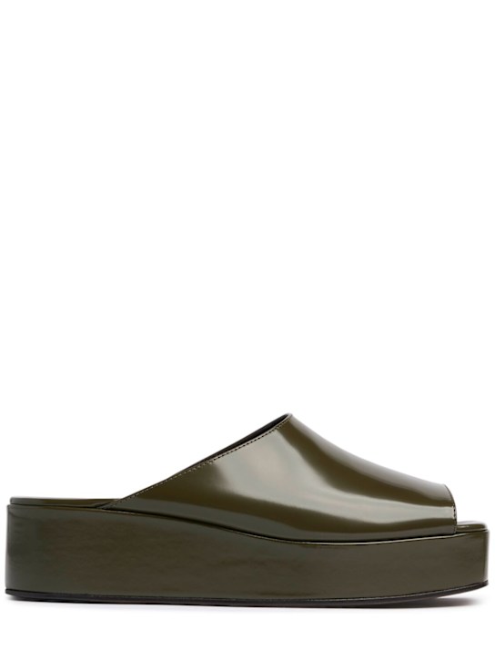 The Row - Chaussures compensées en cuir verni Emi 20 mm