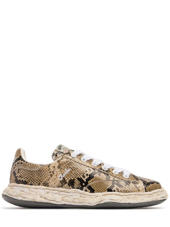 Mihara Yasuhiro - CHARLES python print low sneakers