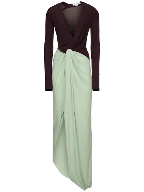 Victoria Beckham - Vestito in jersey fluido con dettaglio nodo