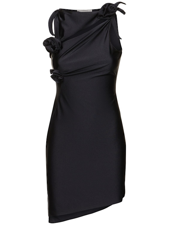 Coperni: Vestido corto asimétrico de jersey