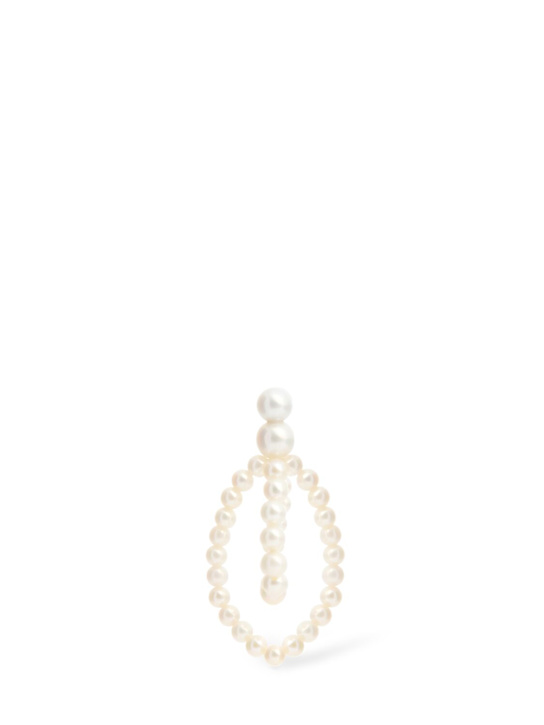 Sophie Bille Brahe - 14kt Gold-Mono-Ohrring mit Perle „Petite Wrapped“