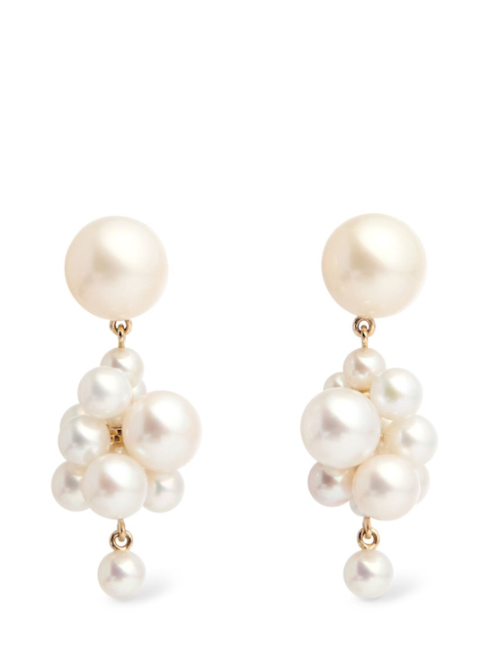 Sophie Bille Brahe - Ohrringe aus 14kt Gold mit Perle „Botticelli“
