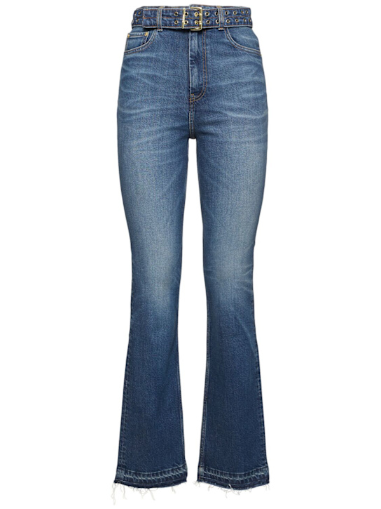 GANNI - Stretch denim straight jeans