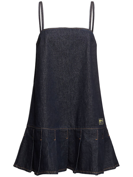 GANNI: Rinsed denim mini dress