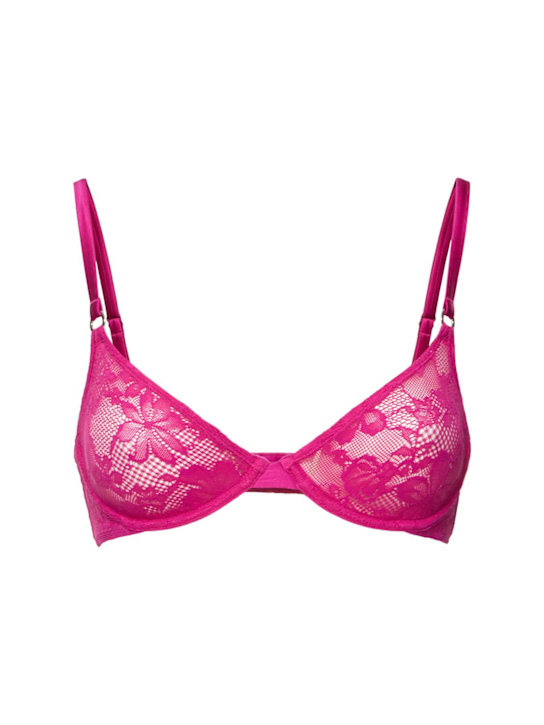 Fleur Du Mal: Le Stretch lace & silk demi bra