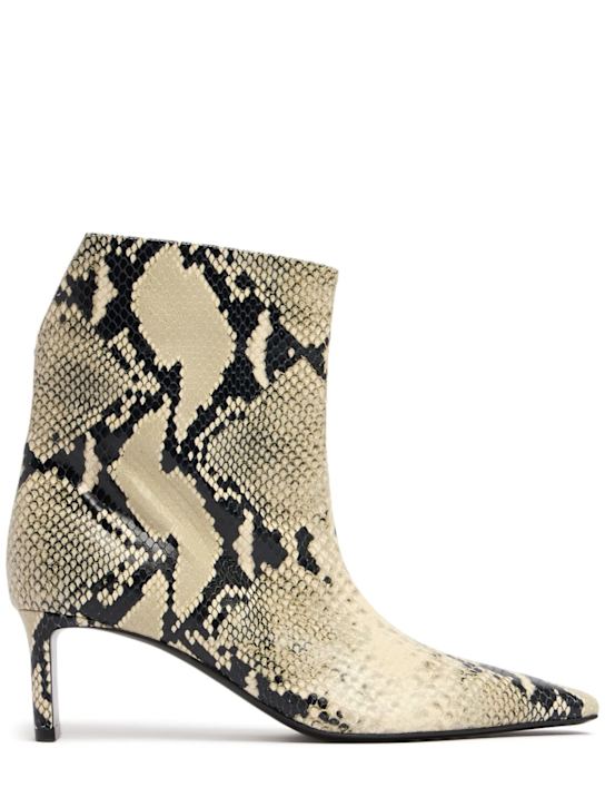 Khaite - 55mm hohe Lederschuhe mit Pythonprägung „Ona“