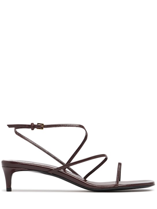 Khaite: 35mm Loop kitten heel leather sandals