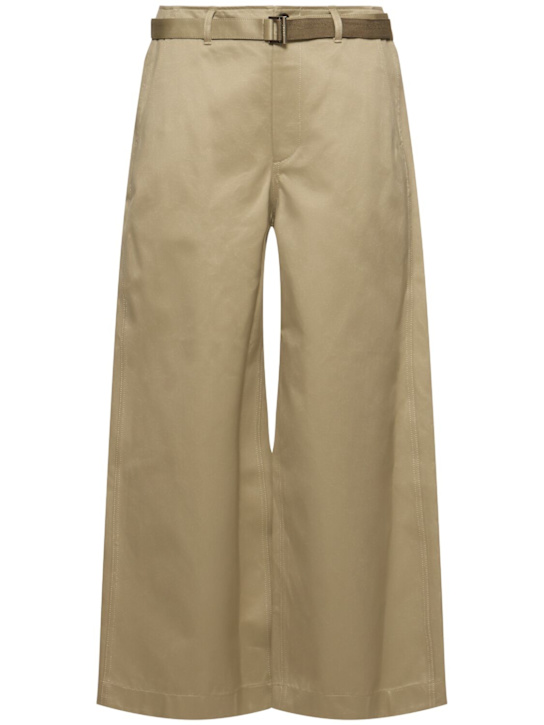 Sacai - Cotton chino pants