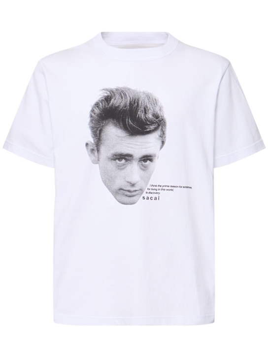 Sacai - T-Shirt mit James Dean-Druck
