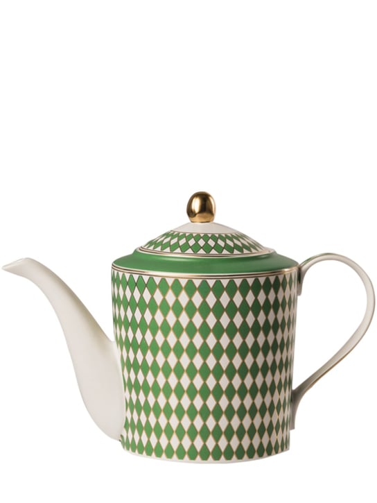 Polspotten: Teiera Chess in ceramica