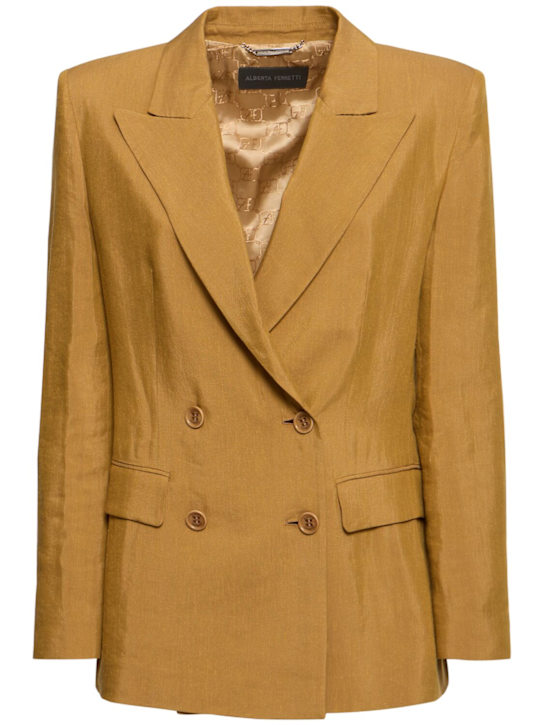 Alberta Ferretti - Blazer en viscose à double boutonnage