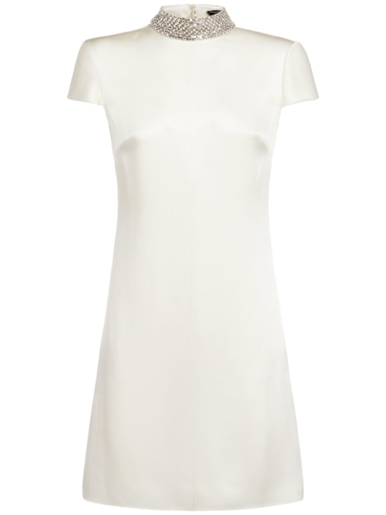 Tom Ford - Vestito in raso di doppia seta con ricami
