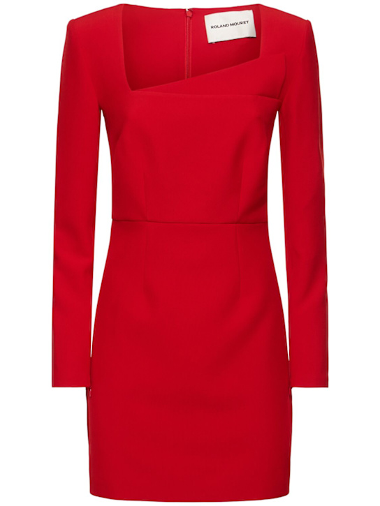 Roland Mouret - Langärmeliges Minikleid aus Krepp