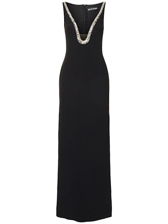 David Koma - Robe en cady embelli
