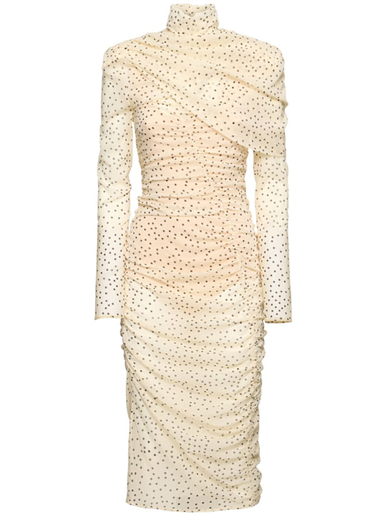 Magda Butrym - Draped stretch silk midi dress