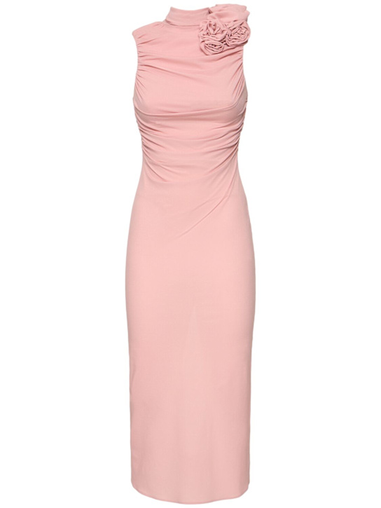 Magda Butrym - Silk sheer roses detail midi dress