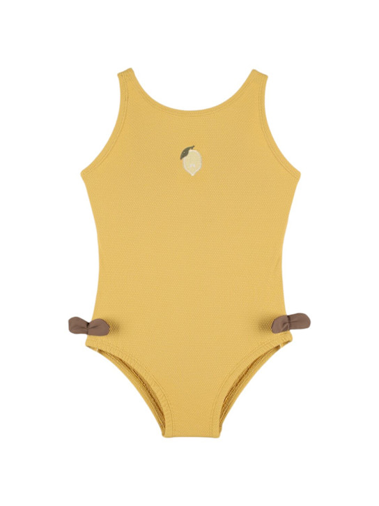 Donsje - Lemon print poly one piece swimsuit