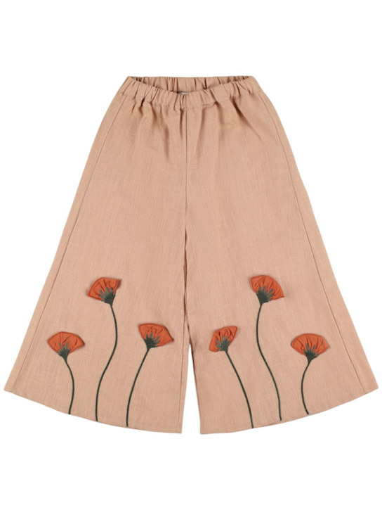 Donsje - Poppy embroidered cotton pants