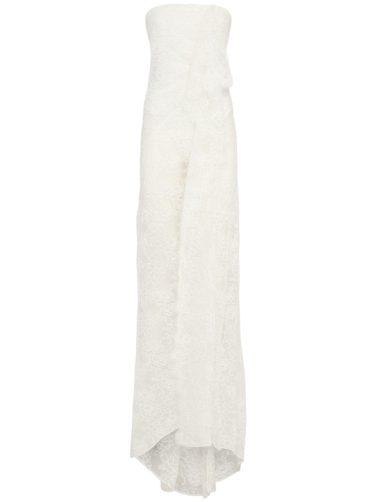 Christopher Esber: Robe bustier en dentelle Floating