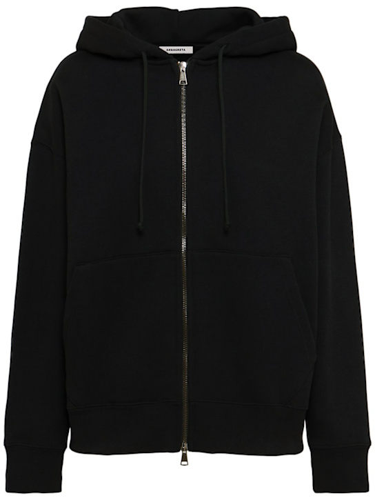 Annagreta - Grace full-zip cotton sweatshirt hoodie