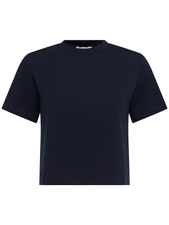 Annagreta - T-shirt cropped Greta in jersey di cotone