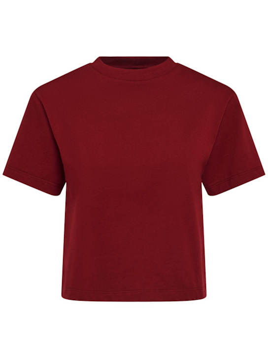 Annagreta: Greta cropped cotton jersey t-shirt