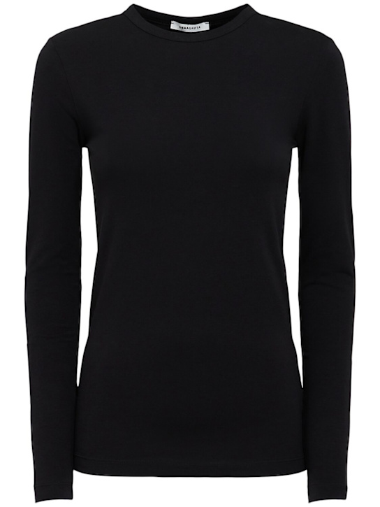 Annagreta: Langärmeliges T-Shirt aus Stretch-Jersey „Sofia“