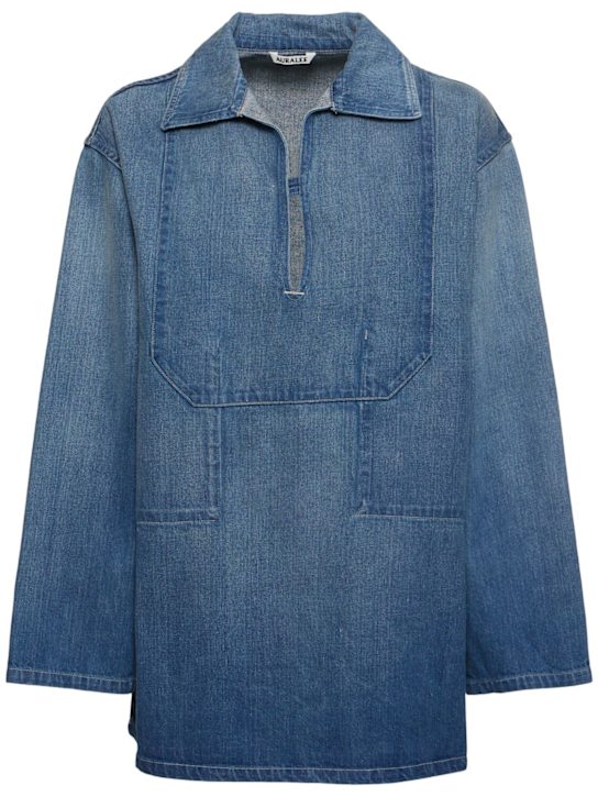 Auralee - Chemise en denim délavé