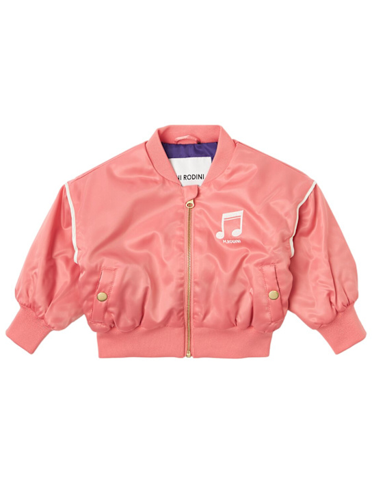 Mini Rodini - Veste bomber en satin imprimé