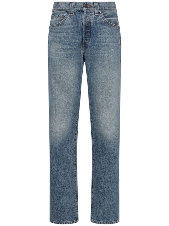 Khaite: Jean droit en denim Callum