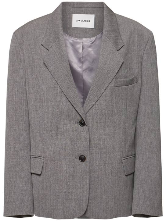 LOW CLASSIC: Blazer en laine mélangée