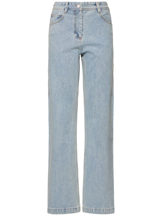 LOW CLASSIC: Straight fit mid rise denim jeans