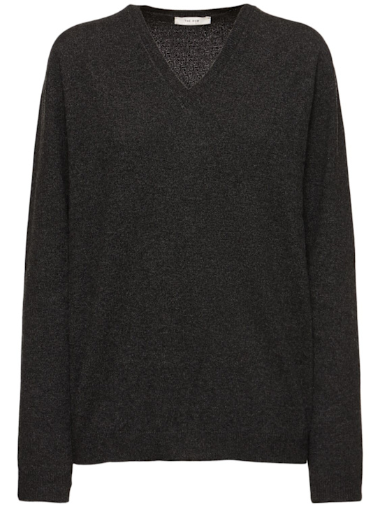 The Row - Maglia Isaora in cashmere con scollo a V