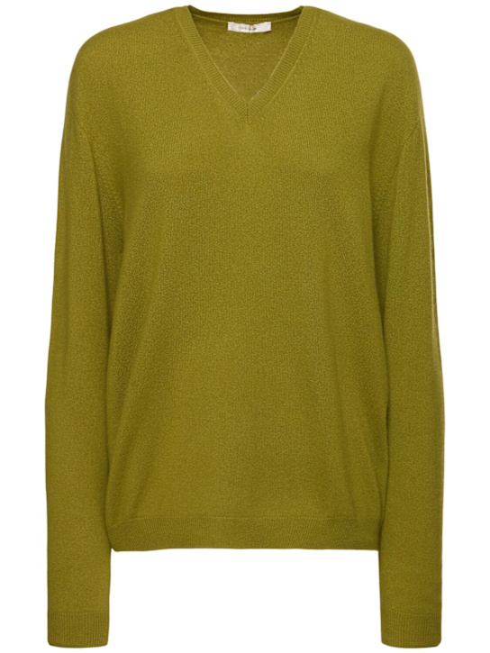 The Row - Maglia Isaora in cashmere con scollo a V