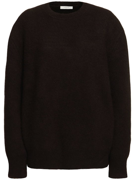The Row: Pull en maille de soie mélangée à col rond Idea