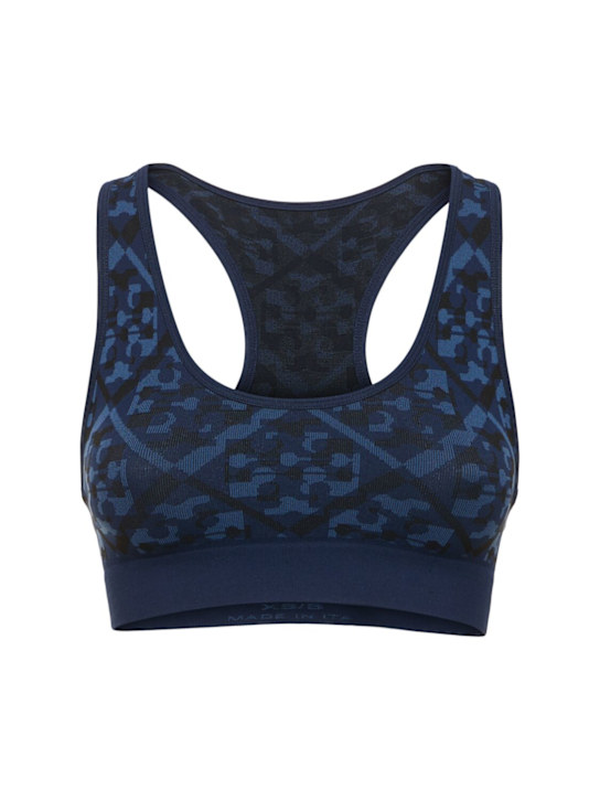 Tory Sport: Top senza cuciture jacquard con logo