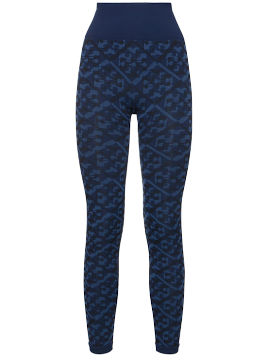Tory Sport - Leggings jacquard con logo