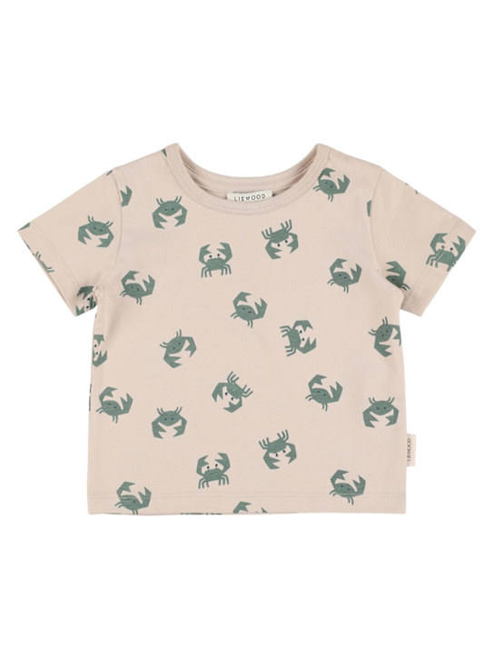 Liewood - T-shirt en jersey de coton imprimé crabe
