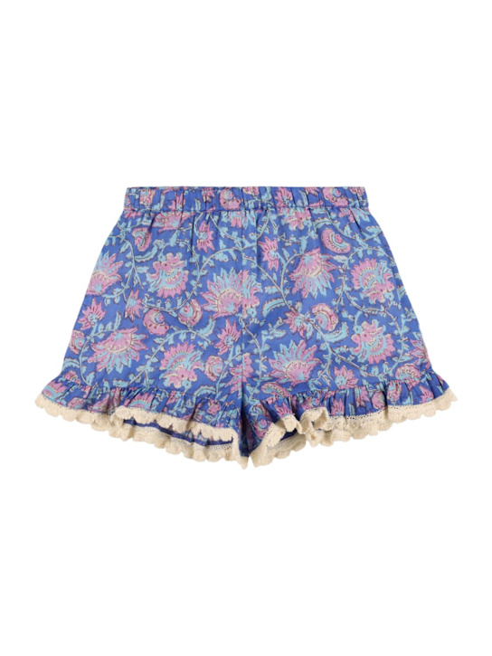 Louise Misha - Shorts in gauze di cotone stampato
