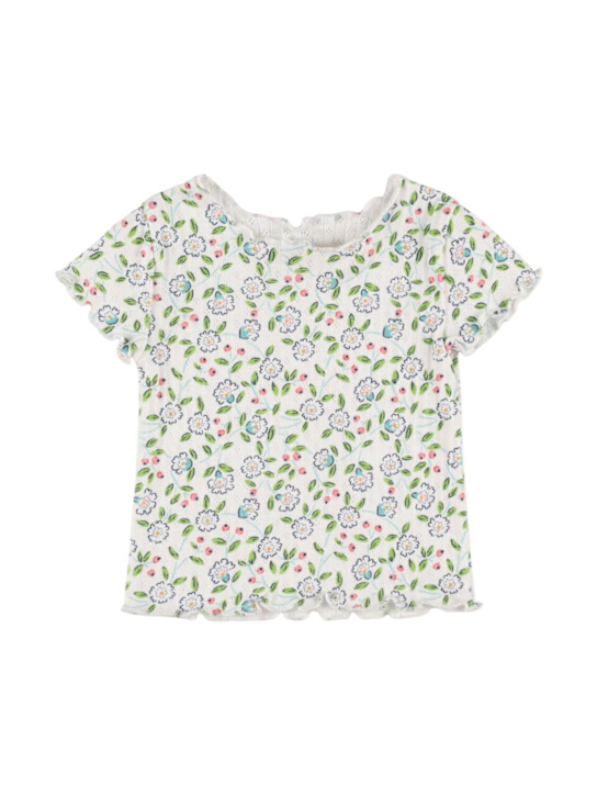 The New Society - Printed cotton jersey t-shirt