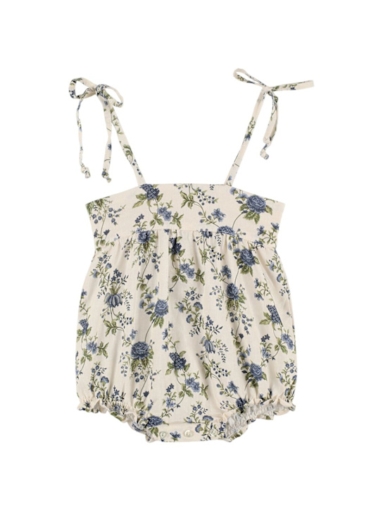 Babe & Tess - Body imprimé en lin et viscose
