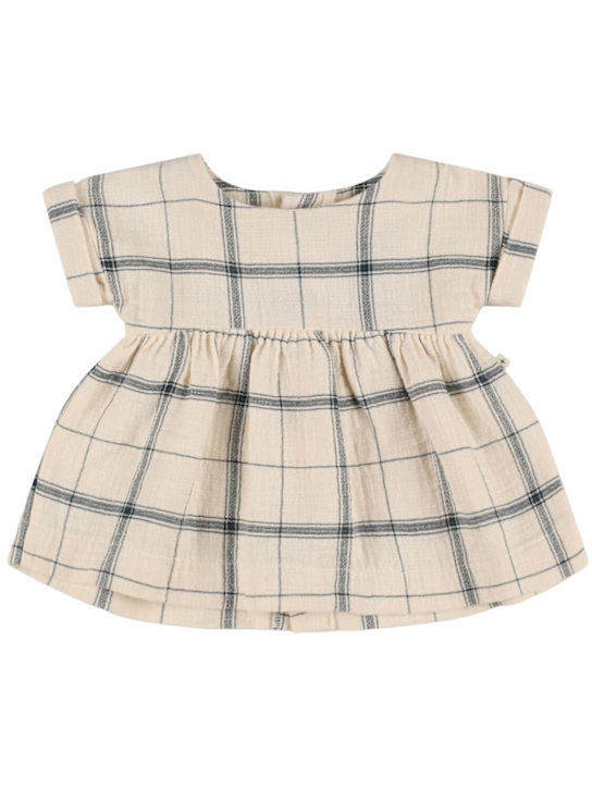 1 + IN THE FAMILY - Check print cotton dress