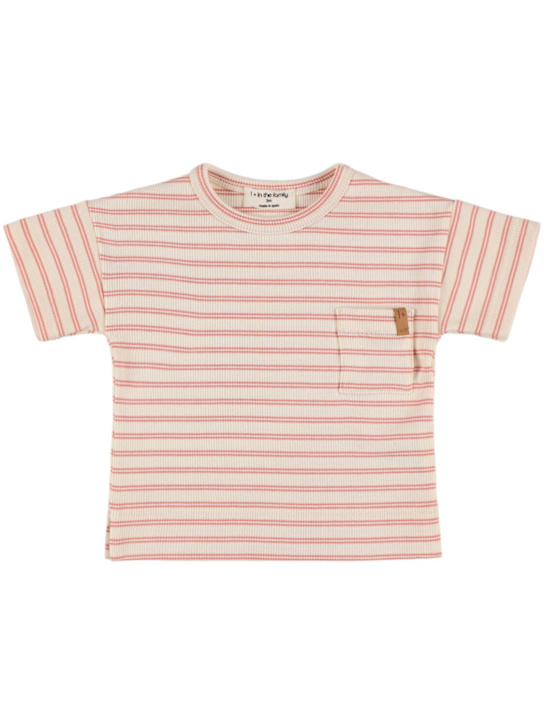 1 + IN THE FAMILY - T-shirt en coton mélangé à rayures