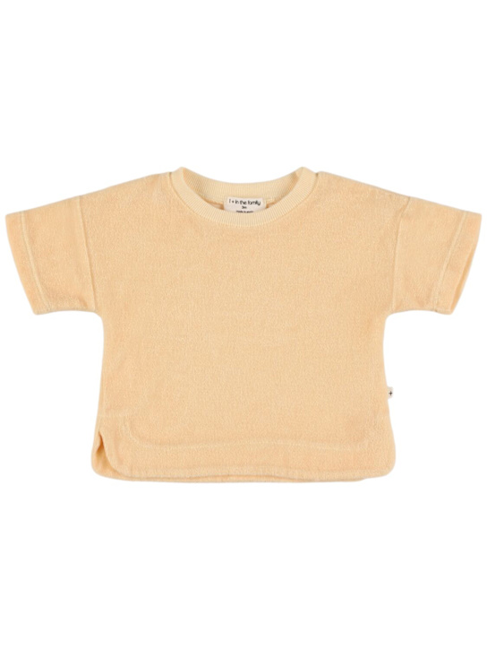 1 + IN THE FAMILY - T-shirt en coton éponge mélangé