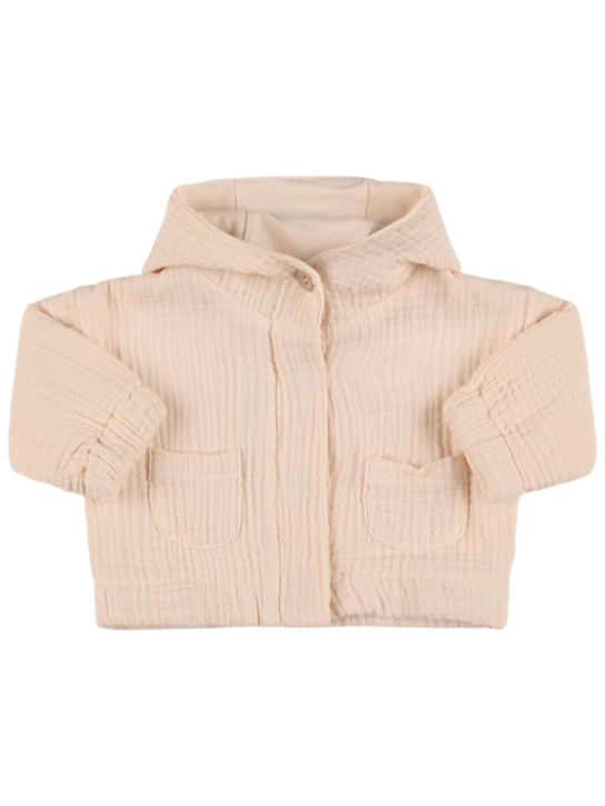 1 + IN THE FAMILY - Veste en seersucker de coton à capuche