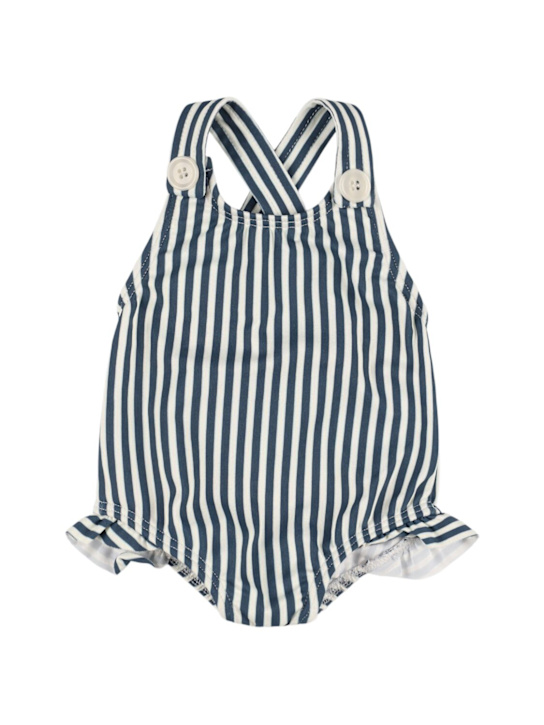 1 + IN THE FAMILY: Costume intero in misto poly a righe
