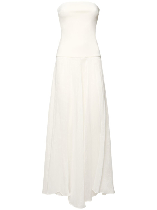 ESSE Studios: Aire satin & organza strapless dress